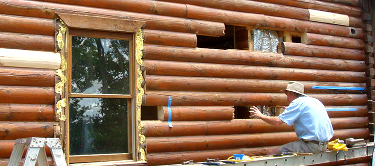 Log Home Repair Yorkville, Ohio