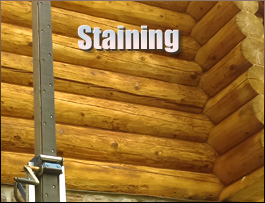  Steubenville, Ohio Log Home Staining
